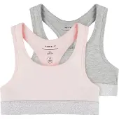 Name it Soutiens-gorge gris chiné / rose pastel / argent