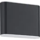 Eglo LED Applique murale d'extérieur Grutti anthracite 12 x 9 cm blanc chaud/blanc froid