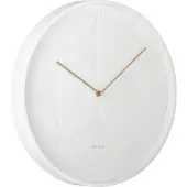 Karlsson Horloge murale Echelon Circular blanc - Ø 40cm