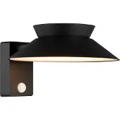 Nordlux Applique solaire avec détecteur, 400 Lumens, Justina noir