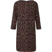 Comma Robe beige / noir