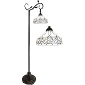 Clayre & Eef Lampadaire Tiffany 152 cm Marron Beige Polyrésine