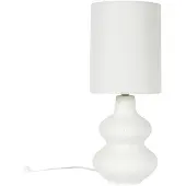 Home Deco Factory Lampe - - Céramique - Crème - Blanc