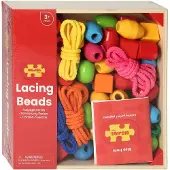 Bigjigs Jeu de dextérité Perles en bois,