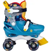Nijdam Unisexe, Patins à roulettes, Patins à Roulettes Ajustables Découvreur d'Espace Exclusif (25, 28), Bleu