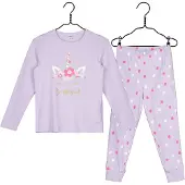Name it Pyjama or / violet pastel / violet foncé / blanc cassé