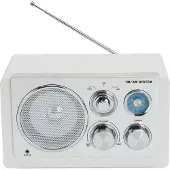 Denver Radio analogique AM/FM Blanc