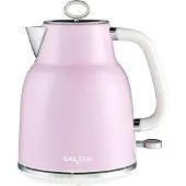 Salter EK5737PNKVDE Retro Rapid Boil Kettle Pink, Bouilloire électrique, Pink