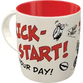 Motomania *Kick Start Your Day* Tasse START* 300 ML, CÉRAMIQUE