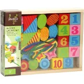 Jouéco Block Threading Set In Storage Box