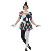 MOM Arlequina Hinding Cever Costume Multicolore L Enfants