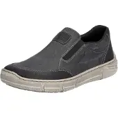 Rieker Chaussons de ville pour hommes, couleur gris, style décontracté