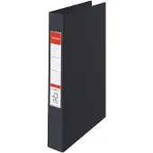 Esselte Classeur à anneaux 25 mm Carton, PP (polypropylène) DIN A4 23 anneaux Noir (A4)