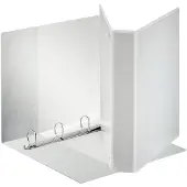 Esselte Classeur à anneaux de présentation Esselte Standard, A4 grande largeur, blanc 4 anneaux en D (A4, 63 mm, 1 pcs)