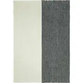 Ferm Living Pila Jeté en lin Black|Elm Green