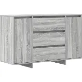 vidaXL Buffet Sonoma gris 120 x 41 x 75 cm en aggloméré