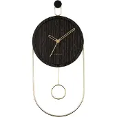 Karlsson - Horloge murale Swing Pendulum - Noir
