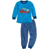 Playshoes Schlaf-Anzug Frotteefeuerwehr,Bleu (411503_900) Original110