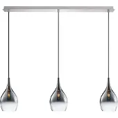 Paul Neuhaus luminaire suspendu, 3 bras, anthracite/blanc dégradé, E27