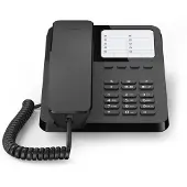 Gigaset Téléphone mural analogique DESK 400 Noir Vendu en qualité A 4250366868820