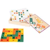 Small Foot puzzle en bois (Allemand, Anglais, Français, Italien)