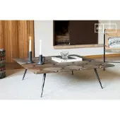 PIB Grande table basse en orme Lincoln