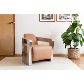 PIB Fauteuil aviateur en cuir camel Panavia