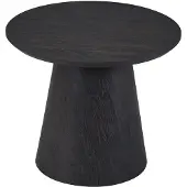 Rousseau Table d'appoint Miklos | Ø60 x 50 cm | Noir