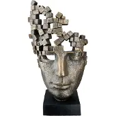 Casablanca by Gilde Visage, Male Mask, bronze H : 30 cm