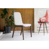 PIB Chaise scandinave en tissu Estella