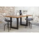 PIB Table industrielle en teck Peterstivy