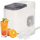Ocina Machine à Glaçons – Ocina - avec Pelle à Glace - Capacité 2 Litres - 7-10 Min - 12 kg/24h - Blanc