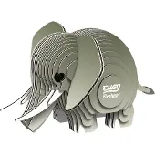 Eugy Elephant Puzzle 3D 28 pices, jouets ducatifs respectueux de l'environnement pour garons, filles et enfants partir de 6 ans