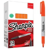 Sharpie Marqueur pointe ogive fine en boîte (12 x)