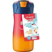 Maped - Water Bottle - Stainless Steel, 430 Ml. - Red (871201)