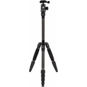 Sirui Traveller 5C - Trépied en carbone - Tête à rotule E-10 - Capacité de charge 4kg - Poids 0,85kg - Longueur repliée 33cm