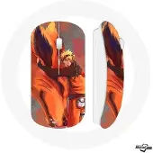 MANIACASE Souris Sans Fil - Kurama - Naruto - Orange - Compatible Mac et PC - Clé USB Wifi incluse