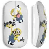 MANIACASE Souris Sans Fil - Minion - Crazy - USB Wifi - Compatible Mac et PC - Blanc