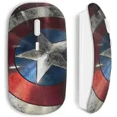 MANIACASE Souris Sans Fil Captain America Bouclier