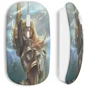 MANIACASE Souris sans fil - League of Legends - Lux - Blanc - Compatible Mac et PC - USB