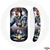 MANIACASE Souris Sans Fil - Fernando Alonso - Jaune - USB Wifi - Compatible Mac et PC - Formule 1
