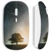 MANIACASE Souris Sans Fil Arbre Galaxy