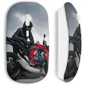 MANIACASE Souris sans fil Moto Sport Burn