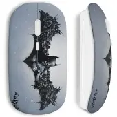 MANIACASE Souris Sans Fil - Batman - Arkham Origins - Couleur Noir - Clé USB Wifi - Compatible Mac et PC