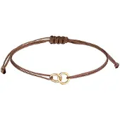 Elli Bracelet 'Geo' marron / or
