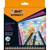 BIC Crayons d'aquarelle Intensity ensemble de 24
