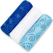 T-Tomi BIO Bamboo Diapers couches lavables Spirales 70x70 cm 3 pcs