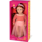 Our Generation - Poupée ballerine Aubrie - 46 cm - Cheveux roux et yeux bleus - Tenue de ballet et nœud pour les cheveux - Encourage le jeu imaginatif - Jouet pour enfants à partir de 3 ans