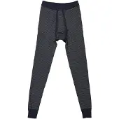 Schiesser Sous-vêtements longs 'Feinripp Melange' bleu foncé / gris