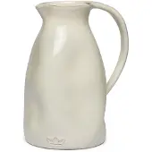 Dutchdeluxes Carafe Dutchdeluxes Dented Jug Ceramique White